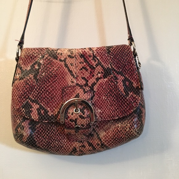 Purple Python Coach Bag - Picture 3 of 5